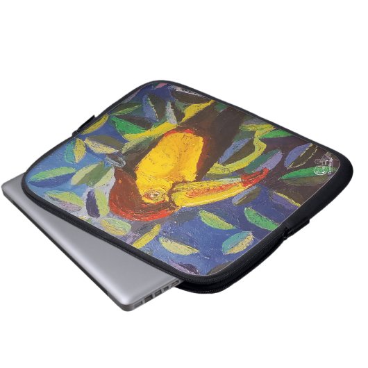 Imagen de mi obra arte Tucán Laptopschutzhülle (Vorne Knopf)