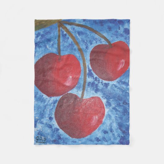 Imagen de mi obra Cerezas Fleecedecke (Vorderseite)