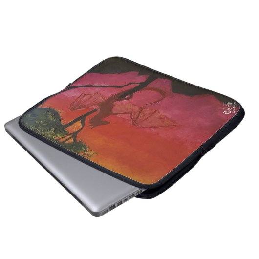 Imagen de mi obra Fantasía y realidad Laptopschutzhülle (Vorne Knopf)