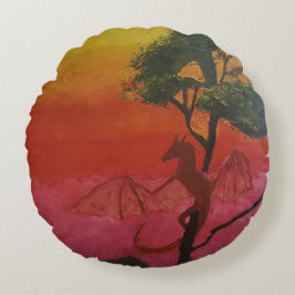 Imagen de mi obra Fantasía y realidad Rundes Kissen