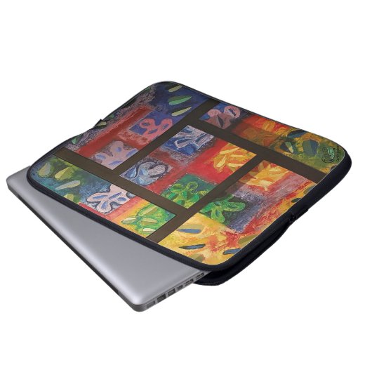 Imagen de mi obra Las 4 estaciones Laptopschutzhülle (Vorne Knopf)