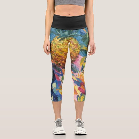 Imagen de mi obra Piña Capri Leggings (Vorderseite)