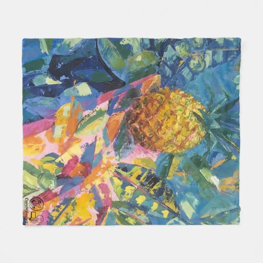 Imagen de mi obra Piña Fleecedecke (Vorderseite (Horizontal))