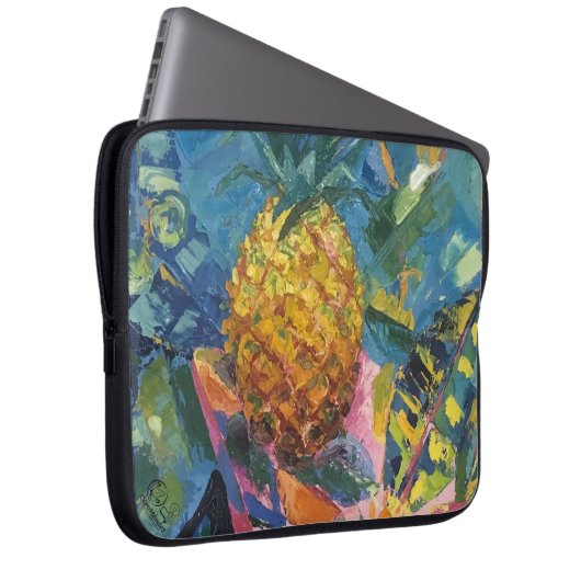 Imagen de mi obra Piña Laptopschutzhülle (Vorne Rechts)