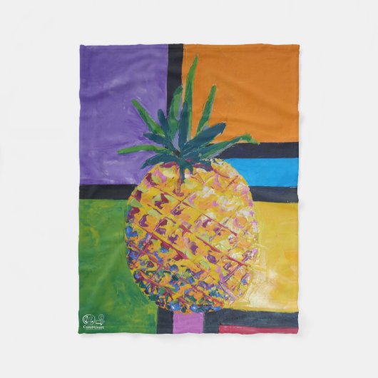 Imagen de mi obra Piña. Serie Fleecedecke (Vorderseite)