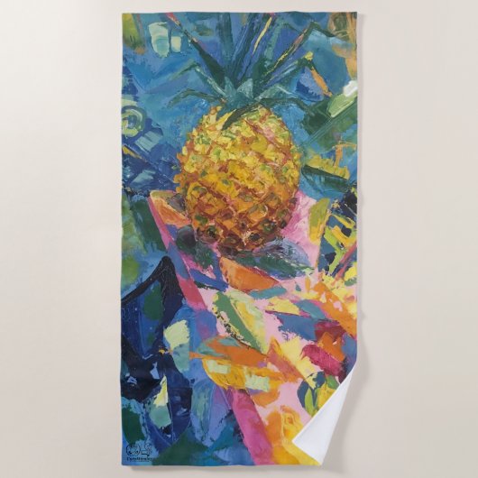 Imagen de mi obra Piña Strandtuch (Vorderseite)