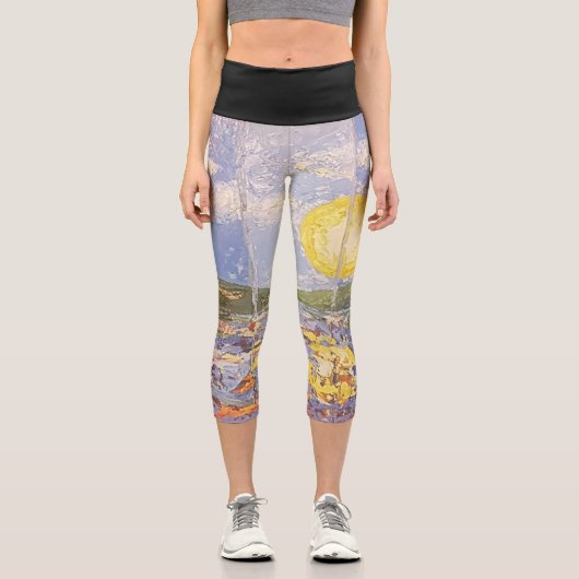 Imagen de mi obra Una ventana al mundo Capri Leggings (Vorderseite)