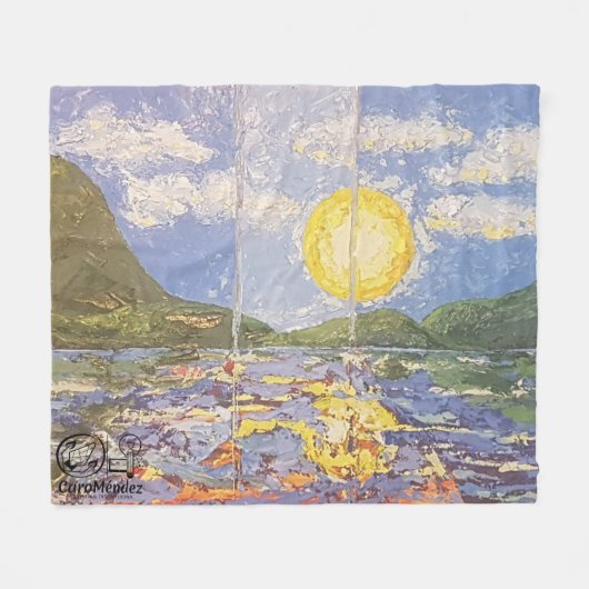 Imagen de mi obra Una ventana al mundo Fleecedecke (Vorderseite (Horizontal))