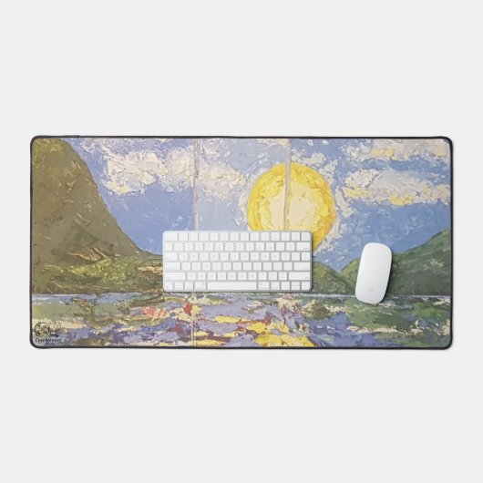 Imagen de mi obra Una ventana al mundo Schreibtischunterlage (Tastatur & Maus)