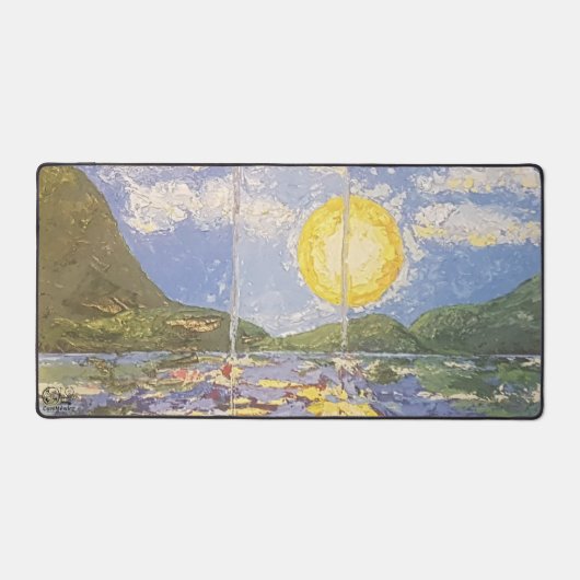 Imagen de mi obra Una ventana al mundo Schreibtischunterlage (Vorderseite)