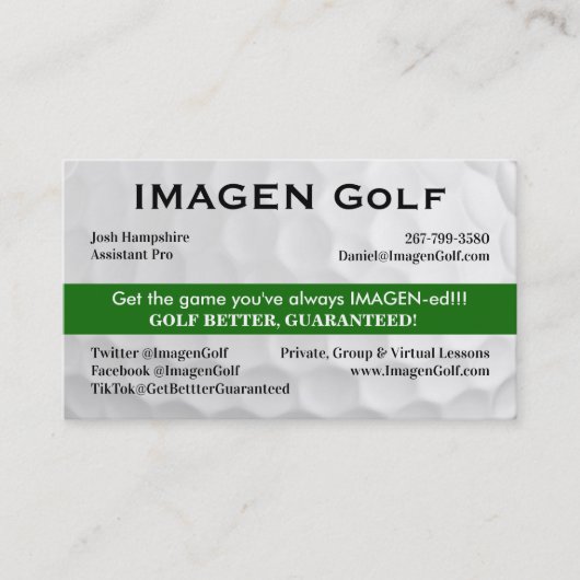 iMAGEN November 2024 Josh Final Visitenkarte (Vorderseite)