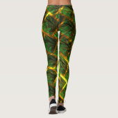 Imagens verdes e quadrada com amarelo na sua volta leggings (Rückseite)