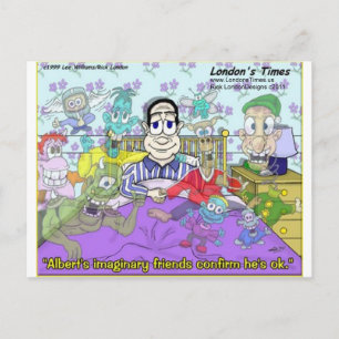 Imaginäre Freunde Lustige Geschenke, T-Shirts, Tas Postkarte