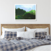 imaginäre grüne Berge Leinwanddruck (Insitu (Schlafzimmer))
