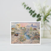 Imaginäre Landschaft Postkarte (Stehend Vorderseite)