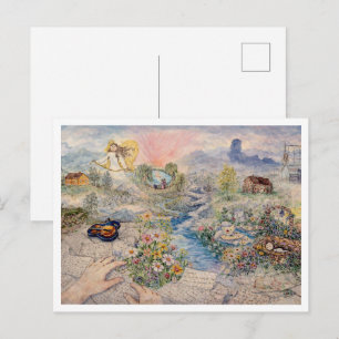 Imaginäre Landschaft Postkarte