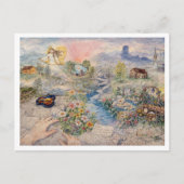 Imaginäre Landschaft Postkarte (Vorderseite)
