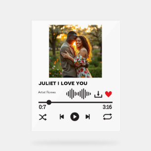 Imaginäre Liebe Song Akryllisches Zeichen Acrylschild