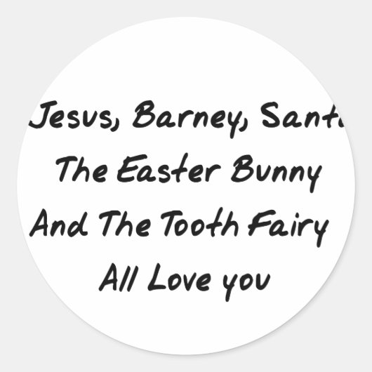 Imaginäre Spielgefährten Runder Aufkleber (Vorderseite)