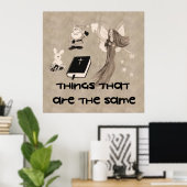 Imaginäre Spielsachen Poster (Heimbüro)
