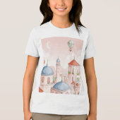 Imaginäre Stadt Tri-Blend Shirt (Vorderseite)