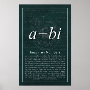 Imaginäre Zahlen Poster