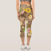 Imaginärer Dschungel 2 Capri Leggings (Rückseite)