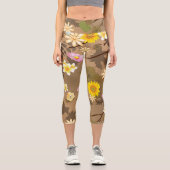 Imaginärer Dschungel 2 Capri Leggings (Vorderseite)
