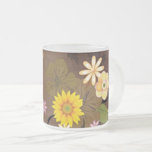 Imaginärer Dschungel 3 Mattglastasse (VorderseiteRechts)