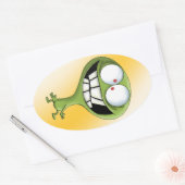 Imaginärer Freund Ovaler Aufkleber (Umschlag)