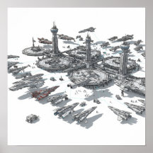 Imaginärer Weltraumport