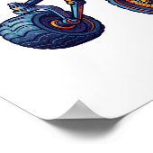 Imaginärer Weltraumrover Poster (Ecke)