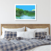 Imaginäres Land Leinwanddruck (Insitu (Schlafzimmer))