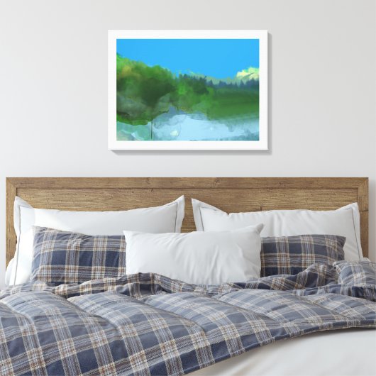 Imaginäres Land Leinwanddruck (Insitu (Schlafzimmer))