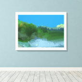 Imaginäres Land Leinwanddruck (Insitu (Holzboden))