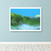 Imaginäres Land Leinwanddruck (Insitu (Holzboden))