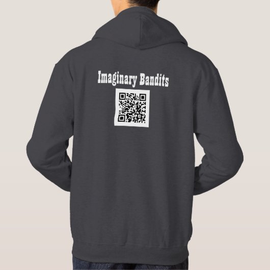 Imaginary Bandits - #MemeBandit QR Code Hoodie (Rückseite)