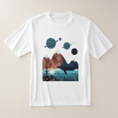 imaginary planets with rings and moons T-Shirt (Ablage )