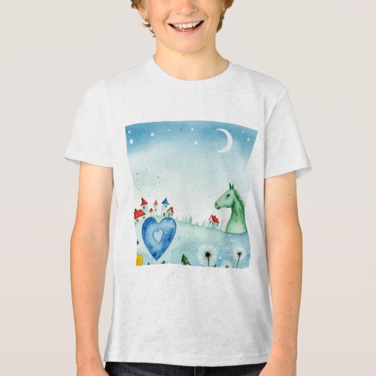 Imaginary scene Tri-Blend shirt (Vorderseite)