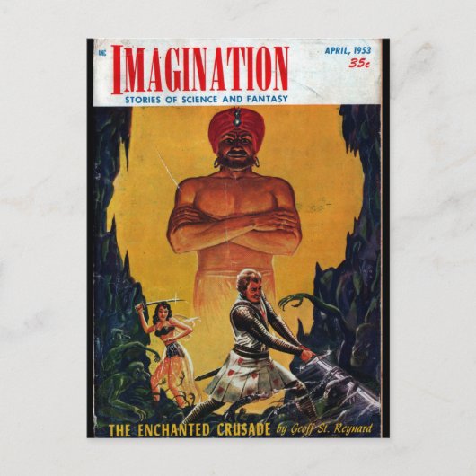 Imagination - 1953-4_Pulp Art Postkarte (Vorderseite)