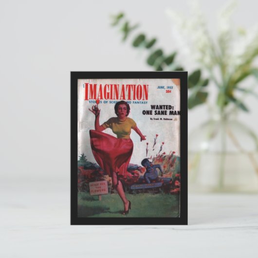 Imagination - 1955-6_Pulp Art Postkarte (Stehend Vorderseite)