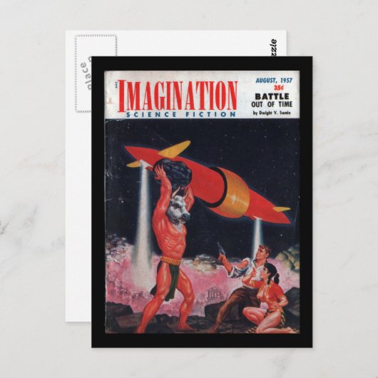 Imagination - 1957-08_Pulp Art Postkarte (Vorne/Hinten)