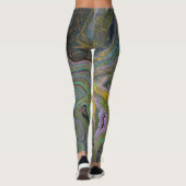 Imagination 1 Abstracte Acryl-Geode-Leggings Leggings (Rückseite)