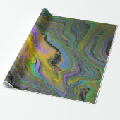 Imagination 2 Lebendiges abstraktes Geschenkpapier (Ungerollt)