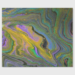 Imagination 2 Lebendiges abstraktes Geschenkpapier