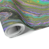 Imagination 2 Lebendiges abstraktes Geschenkpapier (Rolleneckpunkt)