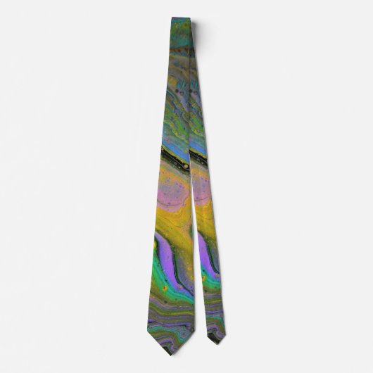 Imagination 2 Vibrant Geode Abstract Krawatte (Vorderseite)