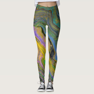 Imagination 2 Vibrante Geode-Abstract-Leggings Leggings