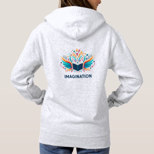 Imagination Book Color Splash Art Hoodie (Rückseite)