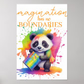 Imagination Has No Boundaries — Kids’ Room Poster (Vorne)